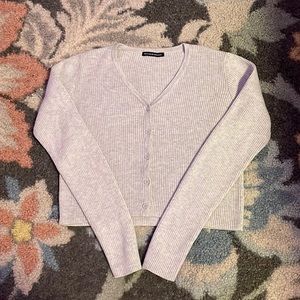 brandy melville gray shannon cotton sweater